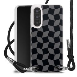 New Carry Case Transparent Stoff schwarz/silber