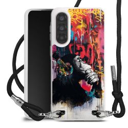 New Carry Case Transparent Stoff schwarz/silber