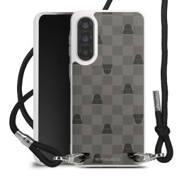 New Carry Case Transparent Stoff schwarz/silber