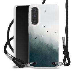 New Carry Case Transparent Stoff schwarz/silber