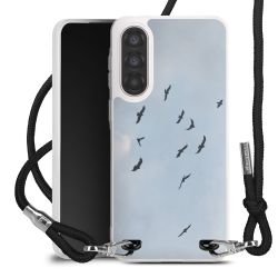 New Carry Case Transparent Stoff schwarz/silber