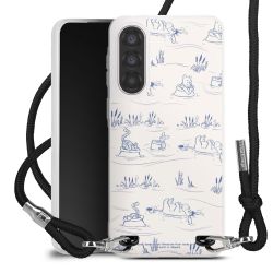 New Carry Case Transparent Stoff schwarz/silber