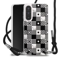 New Carry Case Transparent Stoff schwarz/silber