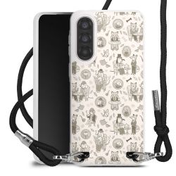 New Carry Case Transparent Stoff schwarz/silber