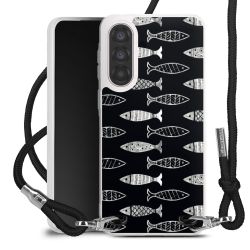 New Carry Case Transparent Stoff schwarz/silber