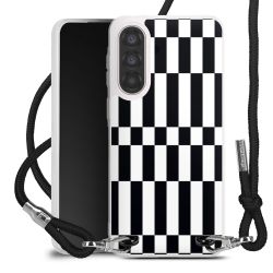 New Carry Case Transparent Stoff schwarz/silber