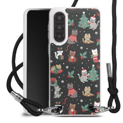 New Carry Case Transparent Stoff schwarz/silber