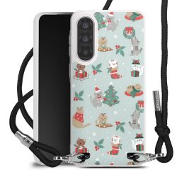 New Carry Case Transparent Stoff schwarz/silber