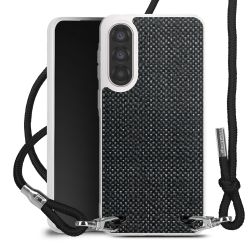 New Carry Case Transparent Stoff schwarz/silber