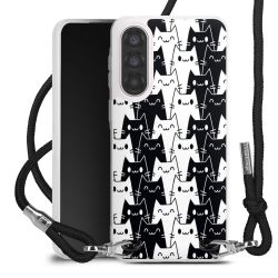 New Carry Case Transparent Stoff schwarz/silber