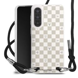 New Carry Case Transparent Stoff schwarz/silber