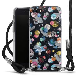 Carry Case Transparent Fabric black/silver