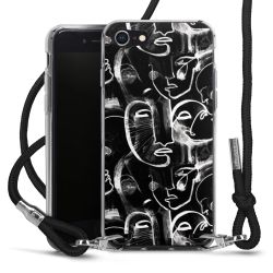 Carry Case Transparent Fabric black/silver