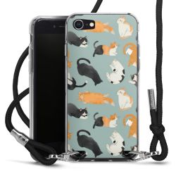 New Carry Case Transparent Stoff schwarz/silber