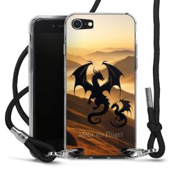 New Carry Case Transparent Stoff schwarz/silber