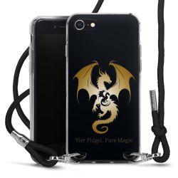 New Carry Case Transparent Stoff schwarz/silber