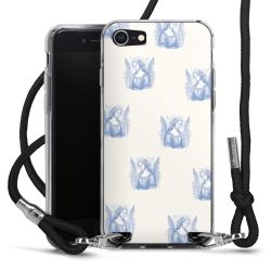 New Carry Case Transparent Stoff schwarz/silber