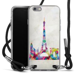 Carry Case Transparent Fabric black/silver