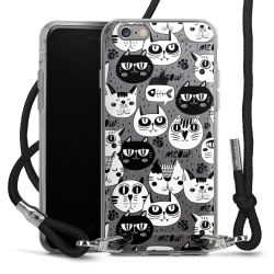 Carry Case Transparent Fabric black/silver