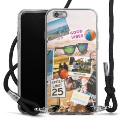 Carry Case Transparent Fabric black/silver