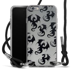 New Carry Case Transparent Stoff schwarz/silber