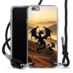 New Carry Case Transparent Stoff schwarz/silber