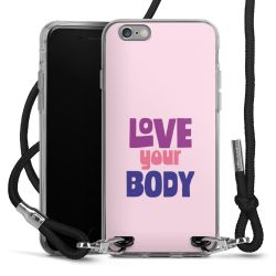 New Carry Case Transparent Stoff schwarz/silber