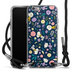 New Carry Case Transparent Stoff schwarz/silber