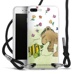 New Carry Case Transparent Stoff schwarz/silber