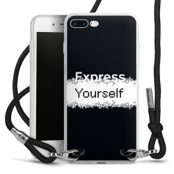 New Carry Case Transparent Stoff schwarz/silber