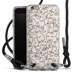 Carry Case Transparent Fabric black/silver