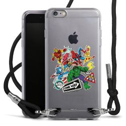 New Carry Case Transparent Stoff schwarz/silber