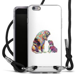 New Carry Case Transparent Stoff schwarz/silber