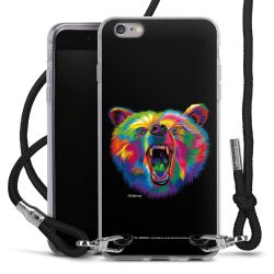 New Carry Case Transparent Stoff schwarz/silber