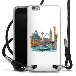 New Carry Case Transparent Stoff schwarz/silber