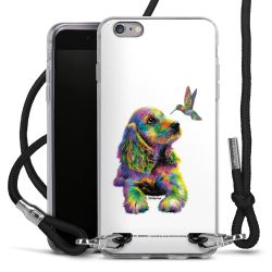 New Carry Case Transparent Stoff schwarz/silber