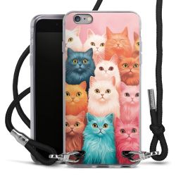 New Carry Case Transparent Stoff schwarz/silber