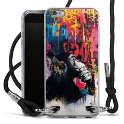 New Carry Case Transparent Stoff schwarz/silber