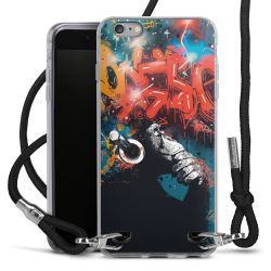 New Carry Case Transparent Stoff schwarz/silber