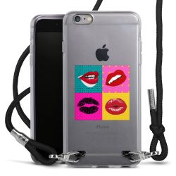 New Carry Case Transparent Stoff schwarz/silber