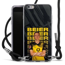 New Carry Case Transparent Stoff schwarz/silber