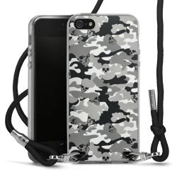 New Carry Case Transparent Stoff schwarz/silber