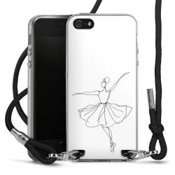 New Carry Case Transparent Stoff schwarz/silber