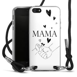 New Carry Case Transparent Stoff schwarz/silber