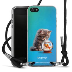 New Carry Case Transparent Stoff schwarz/silber