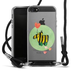 New Carry Case Transparent Stoff schwarz/silber