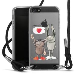 New Carry Case Transparent Stoff schwarz/silber