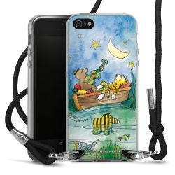 New Carry Case Transparent Stoff schwarz/silber