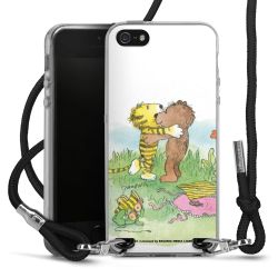 New Carry Case Transparent Stoff schwarz/silber