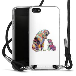 New Carry Case Transparent Stoff schwarz/silber